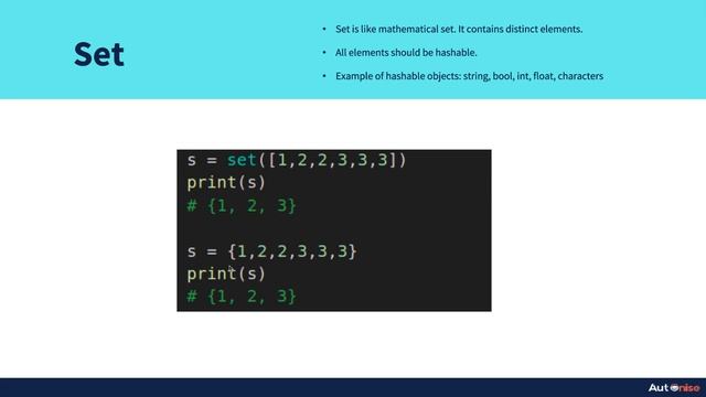 Data Structures in Python (list, set, tuple, dictionary) смотреть онлайн