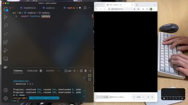 ASMR Programming - Audio visualizer in JavaScript + React + Three.js смотреть онлайн