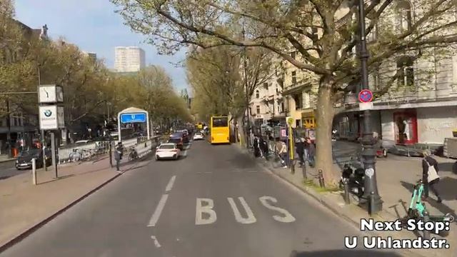 [BVG Berlin: M19 S Grunewald to U Mehringdamm via Nollendorfplatz] Alexander Dennis Enviro500MMC смотреть онлайн