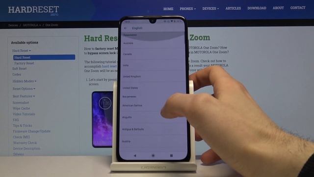 Как сменить язык на телефоне Motorola One Zoom — Языковые настройки смотреть онлайн