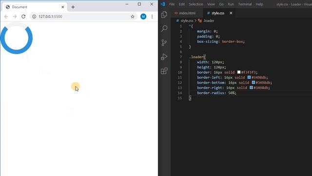 Very Simple CSS Loader Animation - Pure CSS Tutorial For Beginners смотреть онлайн
