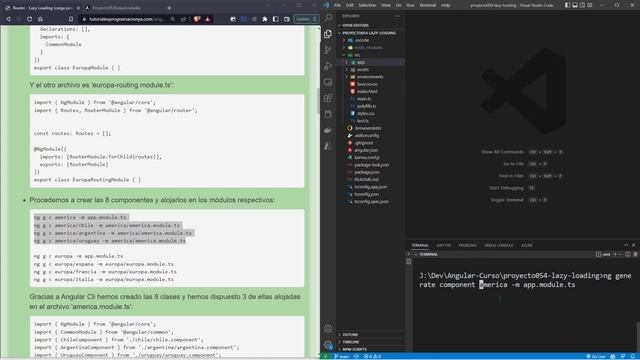 Angular Curso: 201 Aplicar Carga Perezosa (Lazy Loading) para Cargar Módulos de una Aplicación смотреть онлайн