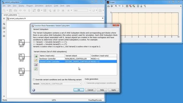 Simulink 07 Управление конфигурациями подсистем