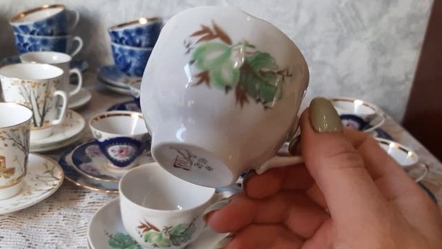 Винтажные чайные и кофейные пары ЛФЗ и кофейные трио Рига) смотреть онлайн