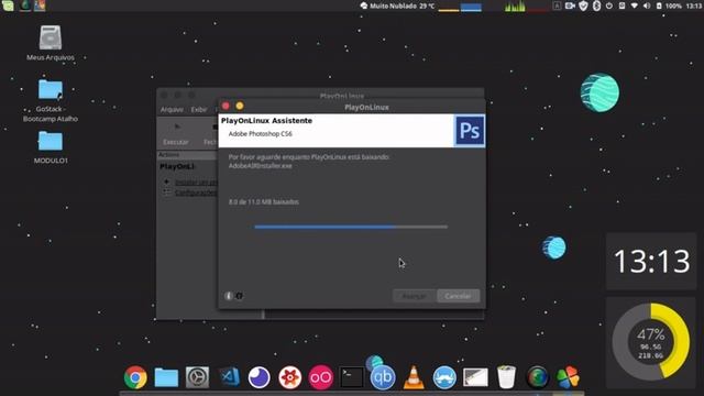COMO INSTALAR ADOBE PHOTOSHOP TRADUZIDO EM PORTUGUÊS NO LINUX COM PLAY ON LINUX (2020) смотреть онлайн