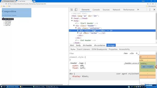 Sass Practical Course in Arabic #08 - Header And Best Practice Part 1 смотреть онлайн
