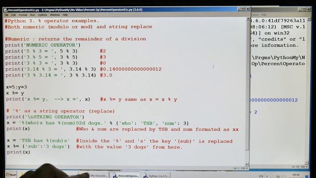 106 - Python - "MOD %" Statement Examples смотреть онлайн