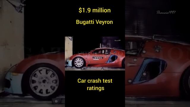 Most expensive sports car Bugatti Veyron car crash test rating result#car #crashtest #bugattiveyron смотреть онлайн