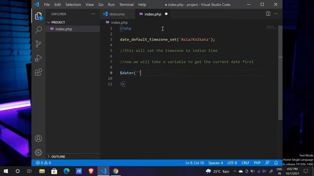 How to get current date and time in php || pHp Tutorials || Code Caption смотреть онлайн