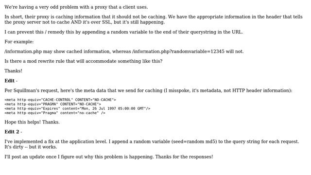 DevOps & SysAdmins: Is it possible to add a random variable to the querystring using mod-rewrite? смотреть онлайн
