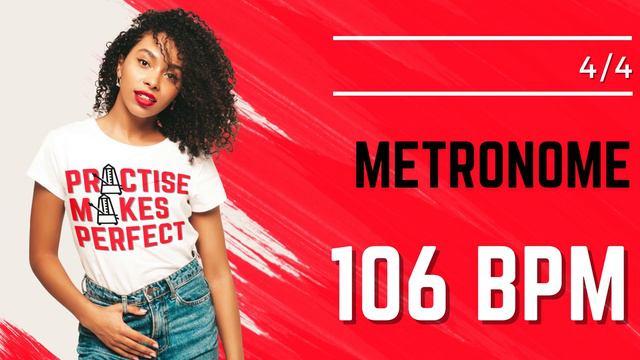 💪 🎼 METRONOME 106 BPM 4/4 смотреть онлайн