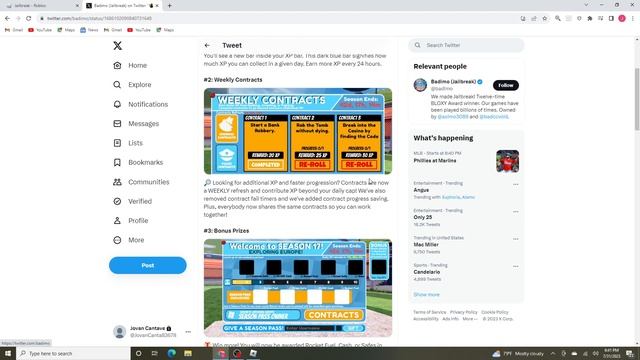 CHANGES Coming to Roblox Jailbreak Season 17! (Roblox Jailbreak) смотреть онлайн