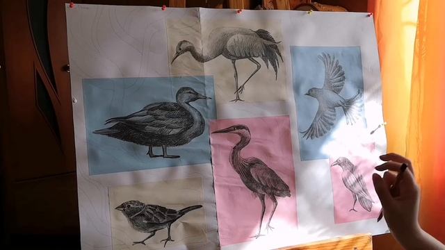 Зарисовки птиц. Завершение (урок 7) смотреть онлайн