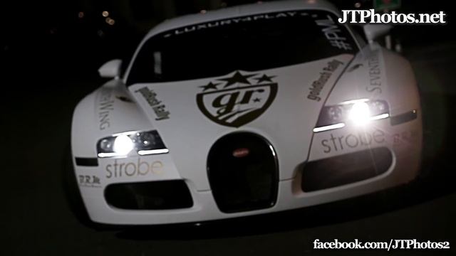 Matte white Bugatti Veyron full throttle acceleration смотреть онлайн
