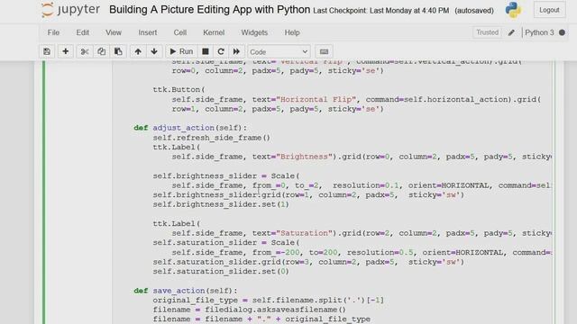 Photo Editing App with python Concluding part смотреть онлайн