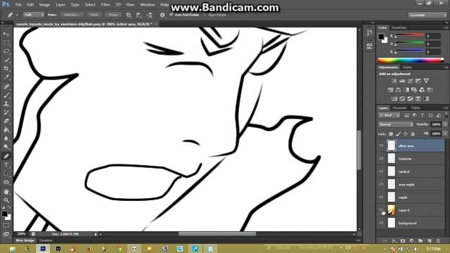 Tutorial Line Art Photoshop cs 6 Part 2 смотреть онлайн