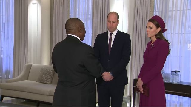 Prince and Princess of Wales Greet South African President смотреть онлайн
