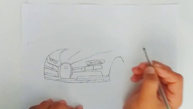 Как нарисовать машину Бугатти Чирон легко / How to draw a car Bugatti Chiron easy смотреть онлайн