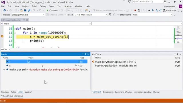 VISUAL STUDIO PYTHON TUTORIAL PART 4 (Debugging) смотреть онлайн
