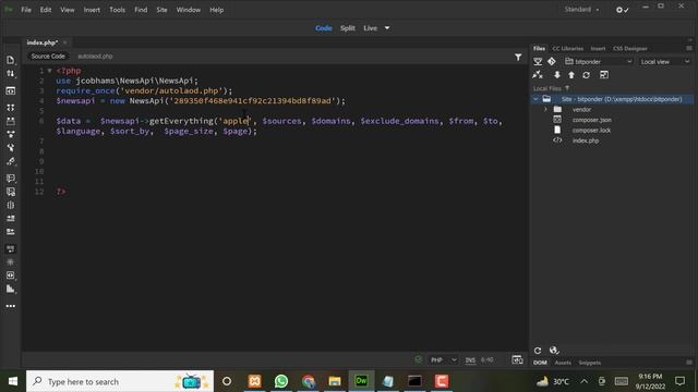 How To Get Free Blog Posts From Newsapi | PHP смотреть онлайн