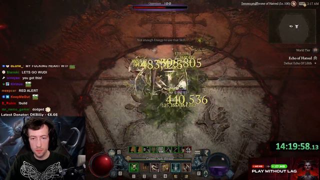 World of Diablo: Wudijo first try on Lilith WORLD TIER 4 on HARDCORE смотреть онлайн