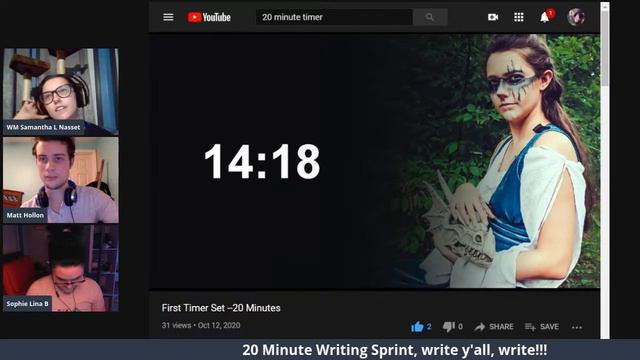 Write-in Livestream with Samantha and guests, Sophie Lina B & Matt Hollon! 01/04/2021 смотреть онлайн