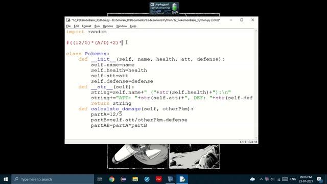How to create a simple Pokemon game in Python #Pokemoninpython смотреть онлайн