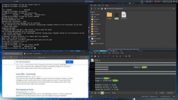 Linux Mint Cinnamon 20.2 - eps 6 - Adding Bspwm - polybar - sxhkd and more