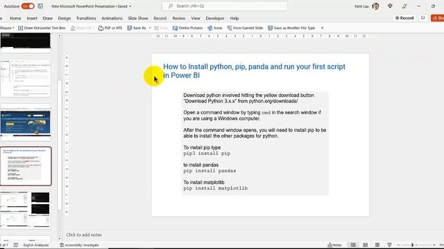 pbi3 How to run your first python in Power BI смотреть онлайн