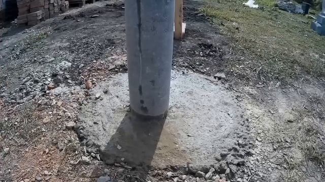 Как установить столб ровно по разметке смотреть онлайн