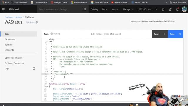 ChatBot using Watson Assistant connecting to MySql thru Action in PHP 7.3 on IBM Cloud Function смотреть онлайн