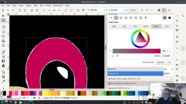 Inkstitch - from image to embroidery file with Tux смотреть онлайн