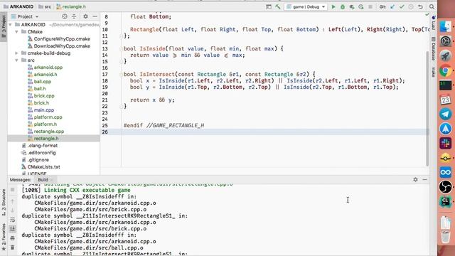 Пишем простой Арканоид на C++. Часть 2. смотреть онлайн