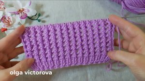 ДВУХСТОРОННИЙ РЕЛЬЕФНЫЙ УЗОР СПИЦАМИ 204 Узоры спицами KNITTING PATTERNS