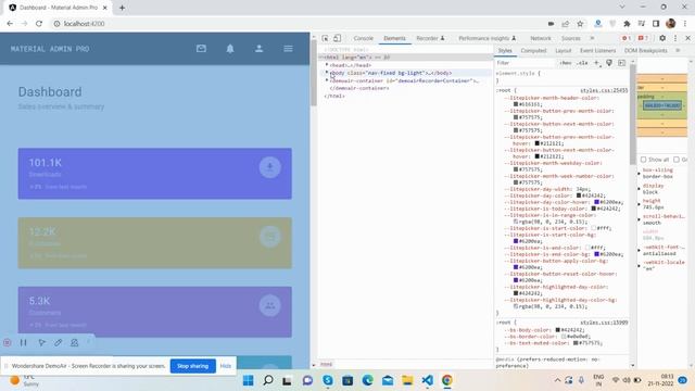 Angular 15 Admin Dashboard Template Free Download | Bootstrap 5 | Material Design Part 1 смотреть онлайн