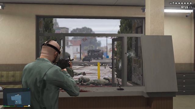 GTA V Paleto Bay Sheriff Station Rampage + Six Star Wanted Level Escaped(RDE 3.1.7)