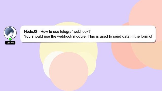 NodeJS : How to use telegraf webhook? смотреть онлайн