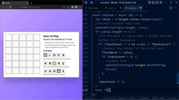 Wordle Game | Javascript Project With Source Code