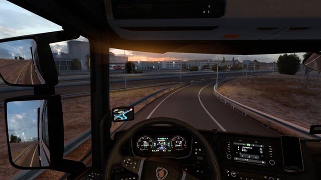 POV Truck Driving in Madrid Spain Arganda del Ray - SCANIA S500 (ETS2 1.46) смотреть онлайн