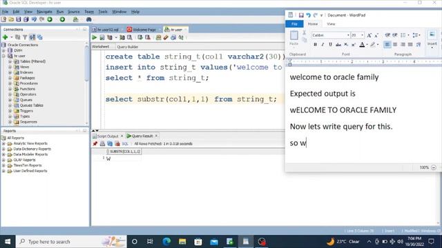 A query to display first character of string in lower case and remaining characters in upper case. смотреть онлайн