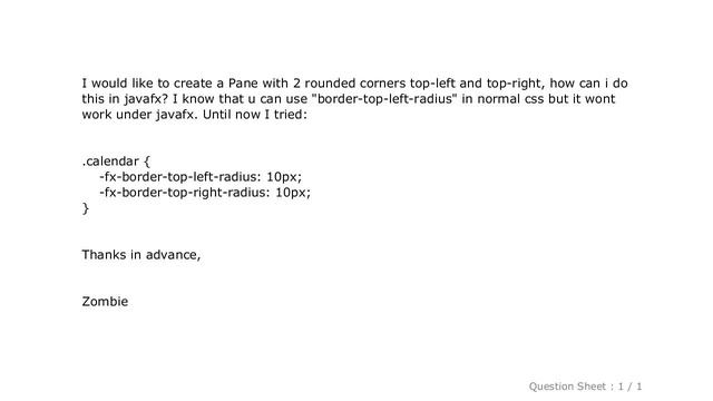 CSS : Top-left and -right corner rounded in Javafx/CSS смотреть онлайн
