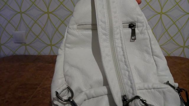Крутой женский белый рюкзак с Aliexpress. Распаковка и обзор. Качество супер! Лучше ожиданий!!! смотреть онлайн