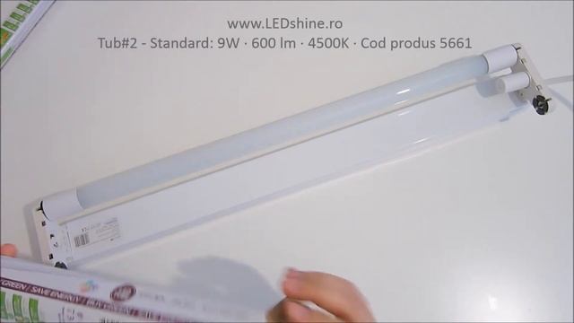 www.LEDshine.ro - Tuburi cu LED T8 de 9W, 600 mm, 600/850 lm, 4500K смотреть онлайн