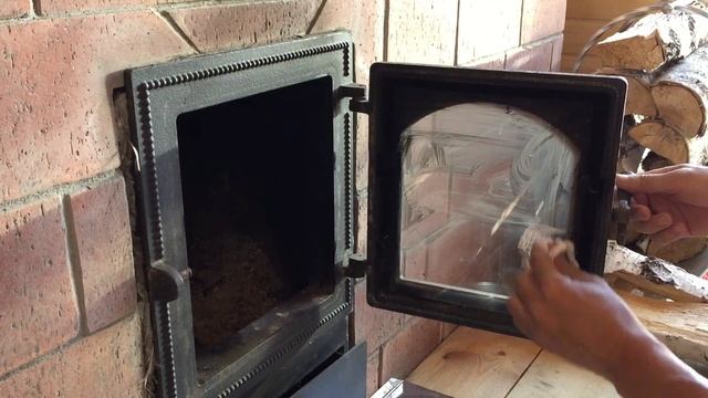 Чистка стекла печи от сажи смотреть онлайн