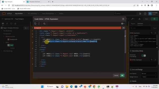 Template Directives in Oracle APEX смотреть онлайн