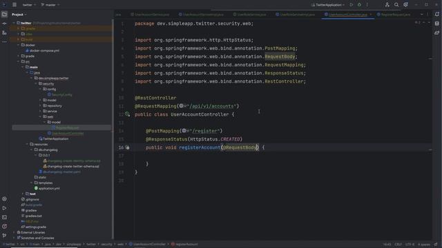 [Twitter-app: Spring boot 3, React 18] 02 Создание модели учетной записи пользователя (1 версия) смотреть онлайн