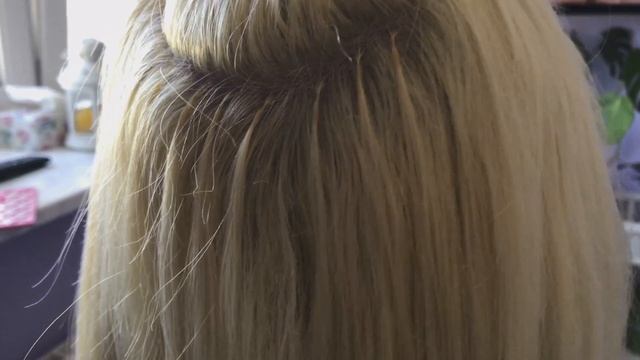 Наращивание волос. Микрокапсульное наращивание волос. hair extensions смотреть онлайн