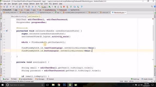 #2 Firebase Authentication Tutorial - User Login смотреть онлайн
