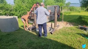 Как выкопать колодец? Колодец на 4 кольца в песчаном грунте. Копка колодца Полоцк, Новополоцк.