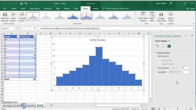 Creating Histogram From Frequency Table (Column Chart) in Excel смотреть онлайн